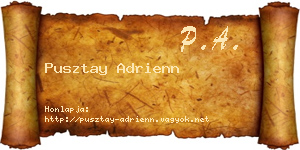 Pusztay Adrienn névjegykártya